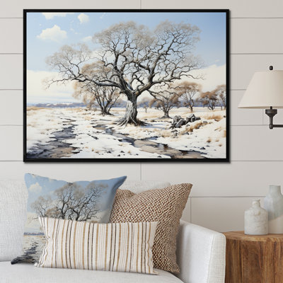 Winters Tree Sycamore 2 - Art mural sycomore