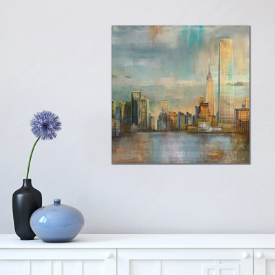 City Skyline by Nan - Wrapped Canvas Print