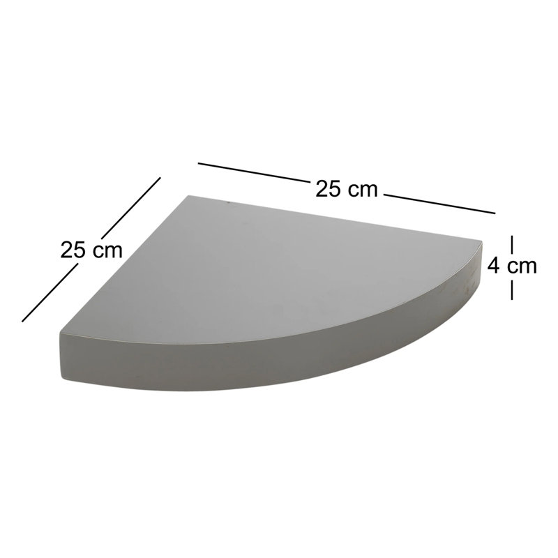 Lasher Corner Shelf, Grey