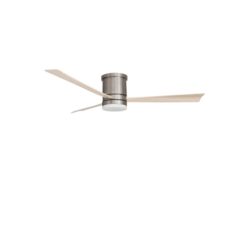 132cm Ceiling Fan with LED Lights, Nickel