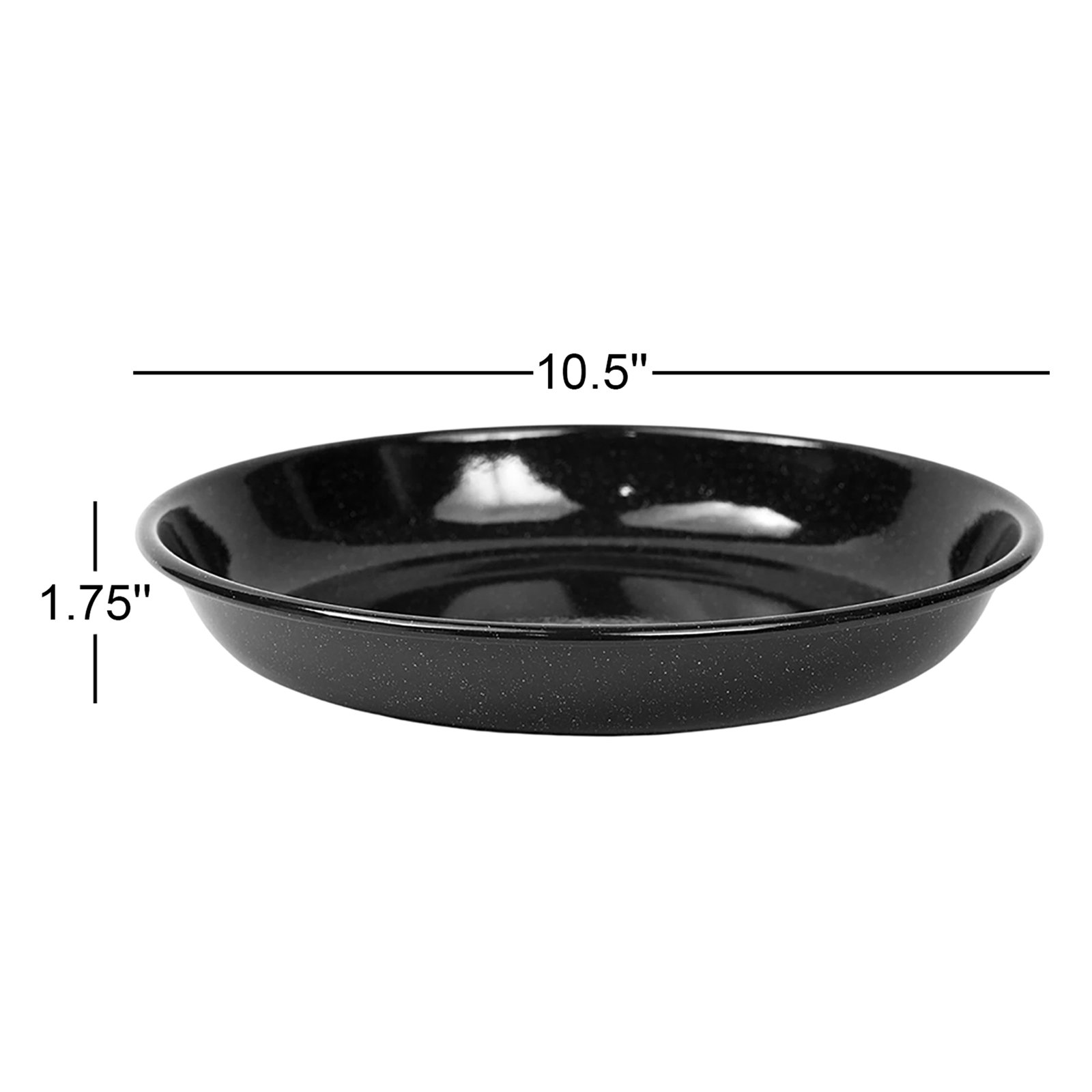 Crow Canyon Home Stinson 11" Dinner Plate, Black 