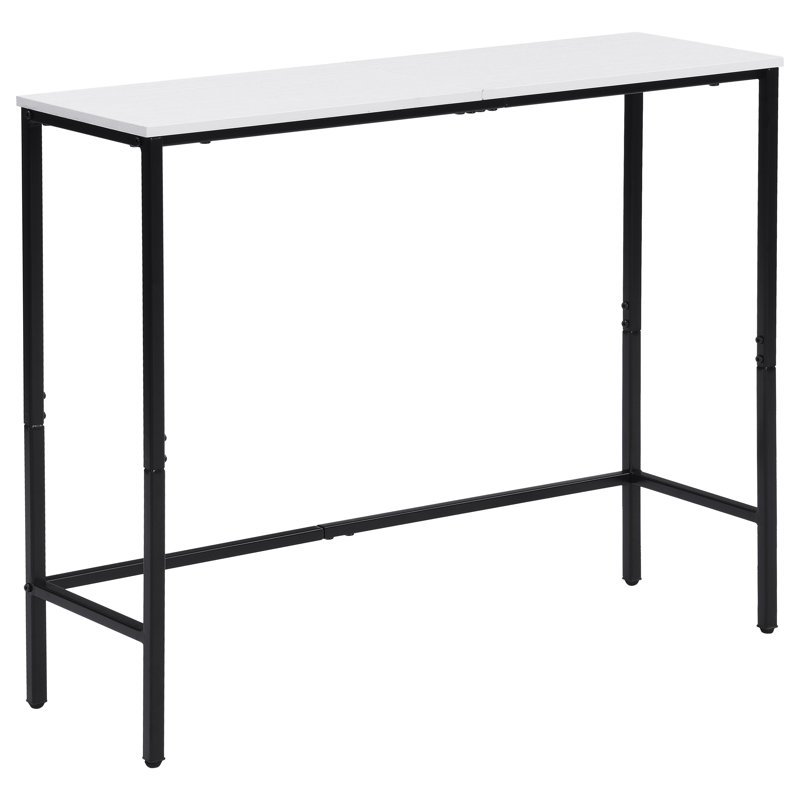 75 cm W Console Table, white / black, white