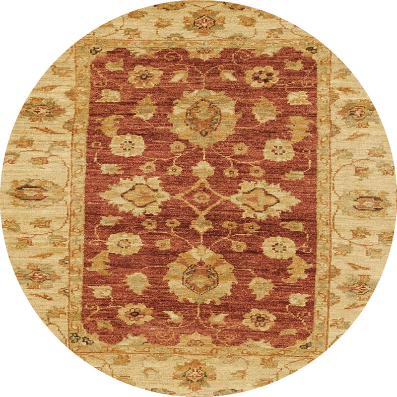 Tapis abstrait moderne 3839, Rond 6 pi