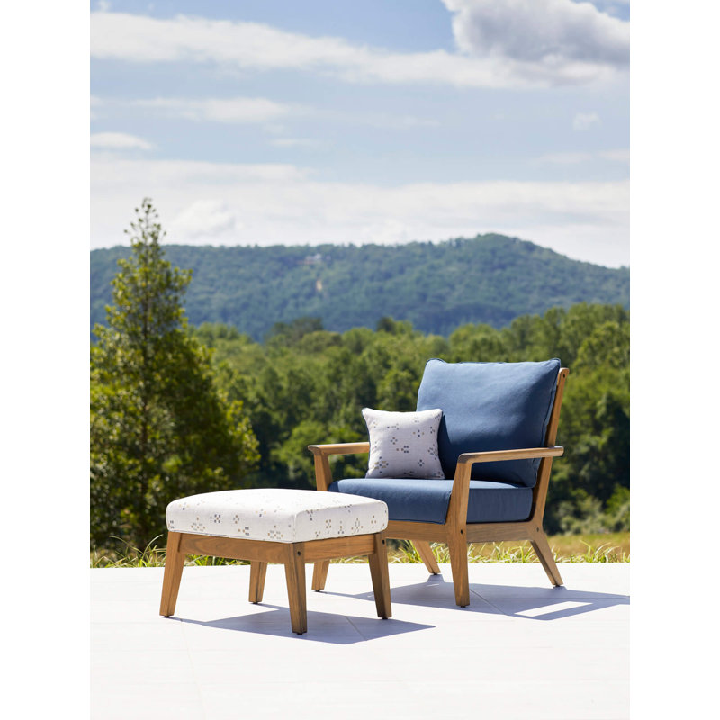 Sky Outdoor Ottoman, Premier Fog