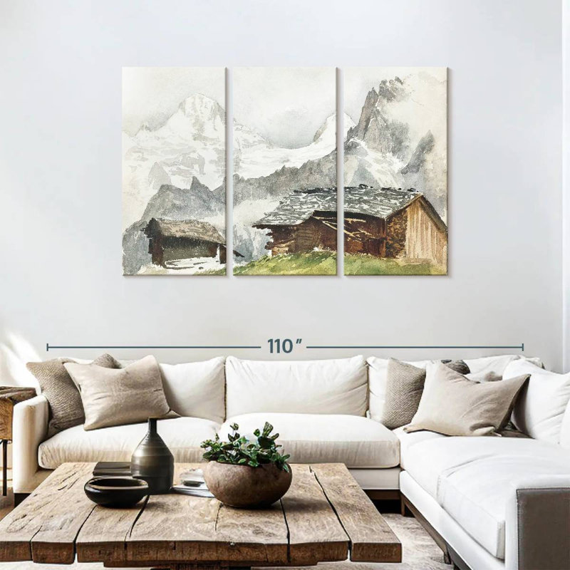 Lilith Chalets Breithorn Murren 1870, H 48 po x l 74 po