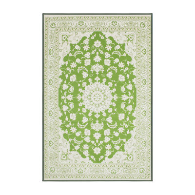 Tapis traditionnel vert / gris Danwood