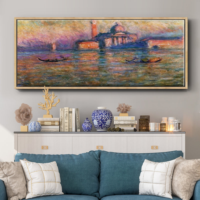 San Giorgio Maggior, 1908 04 - Toile encadrée, H 12 po x l 30 po