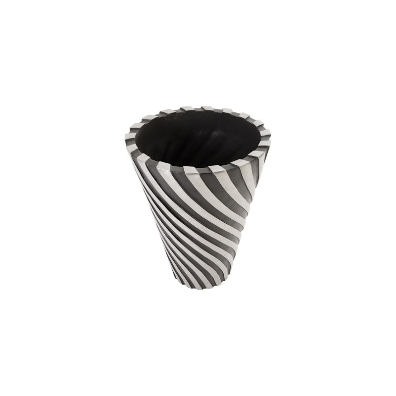 Turbo Resin Pot Planter, 12" H x 16" W x 16" D, Gel Coat White
