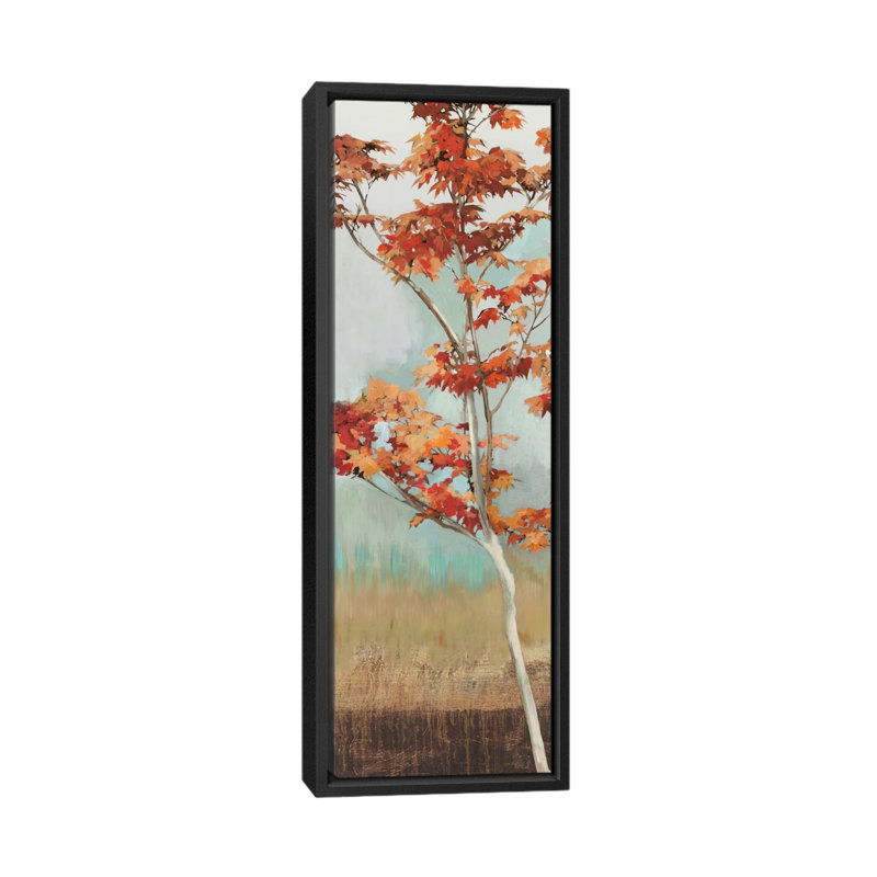 Érable I - impression sur toile tendue, H 72 po x l 24 po x P 1,5 po, Cadre noir