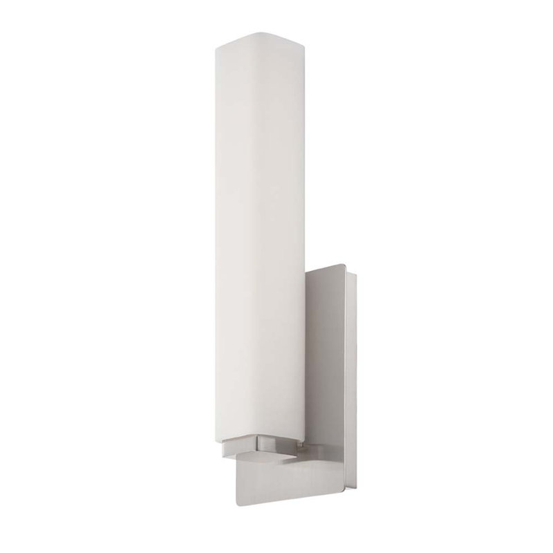 Vogue 1-Light LED Flush Mount, Brushed Nickel, 3000K, 11" H x 5" W x 3" D