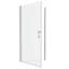 Porte de douche pivotante polie universelle avec verre trempé de 1/4 po - 1 3/8 po réglable, poignée en acier inoxydable # 304, rainure murale, installation facile, test de 36 000 fois, fonction de fuite, pivot lisse, 28-29-122093472