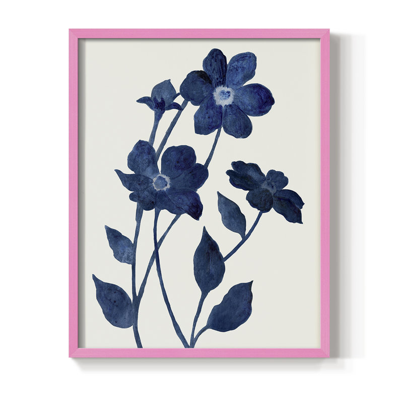 «Indigo Bloom II», Rose, H 11 po x l 9 po