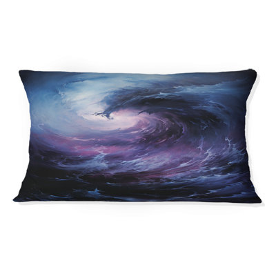 Coussin décoratif à imprimé tempête Storm Whirling Fury