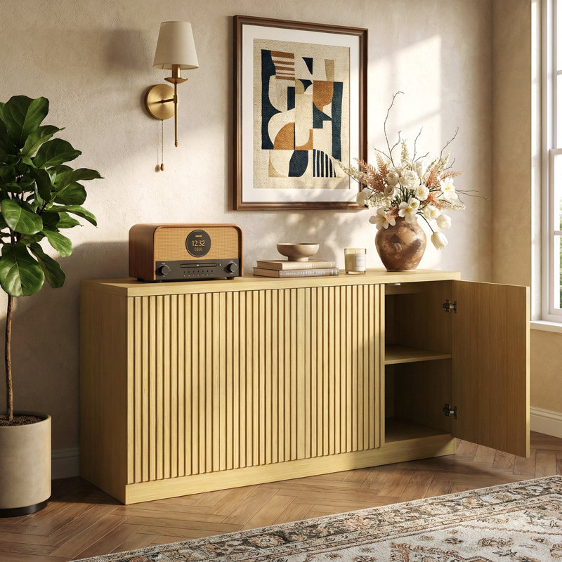 Buffet moderne avec rangement très grand et bois d'ingénierie robuste