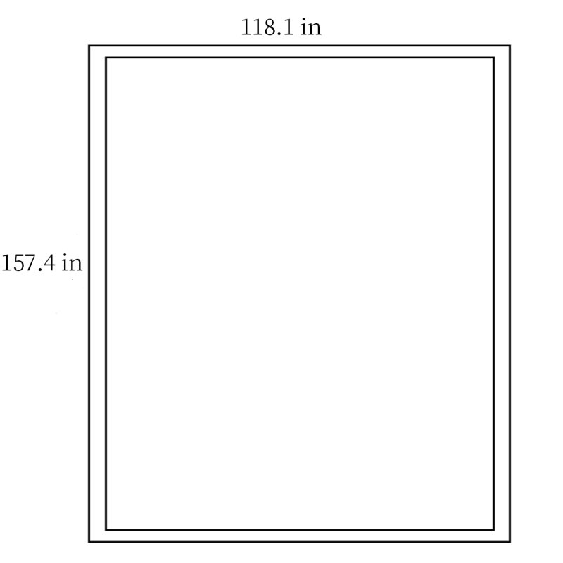 Tapis Abreha avec envers antidérapant, Rectangle 9 pi 10 po x 13 pi 1 po