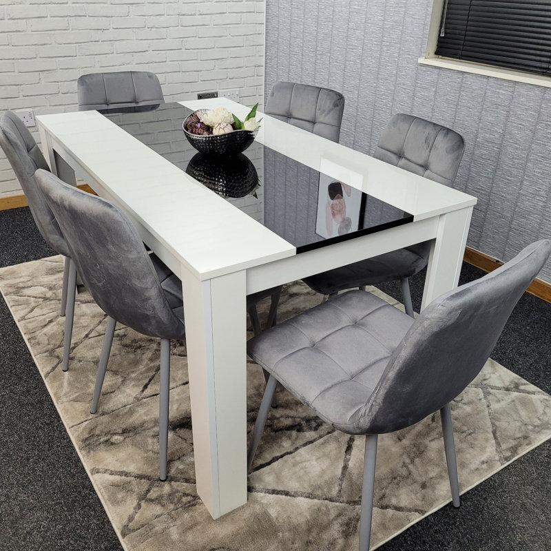 Dea 6 - Person Dining Set, Grey