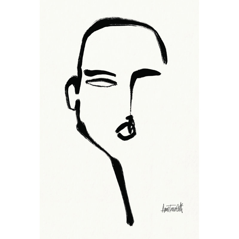 Brush Portrait II 1 Piece Wrapped Canvas Wall Art, 76cm H x 51cm W