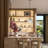 Abner Metal Pendant with Bark-Textured Glass Shades-1188212123
