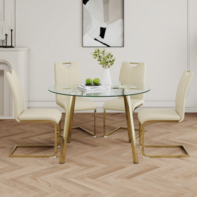 Modern Style Glass Circle Table