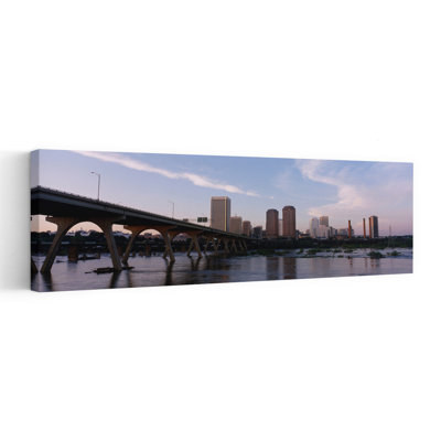 Low Angle View Of A Bridge Over A River Richmond Virginia USA by Douglas Peebles - Wrapped Canvas Panoramic Print