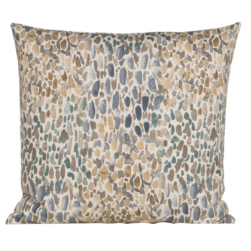 Coussin décoratif Magnolia Home Fashions, H 30 po x l 30 po, Polyester, Aqua Pebble