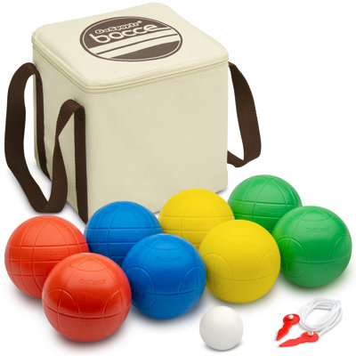 GoSports 90 mm Composite Bocce Ball Set - Outdoor Lawn Game Set