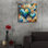  «Painted Hearts» par Rey Klimt, art mural en verre acrylique, 24 po x 24 po