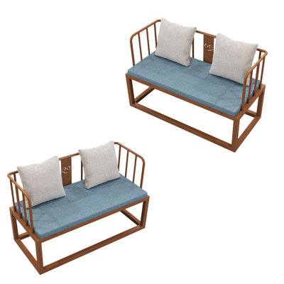 Myiakya 47'' Faux Leather Loveseat
