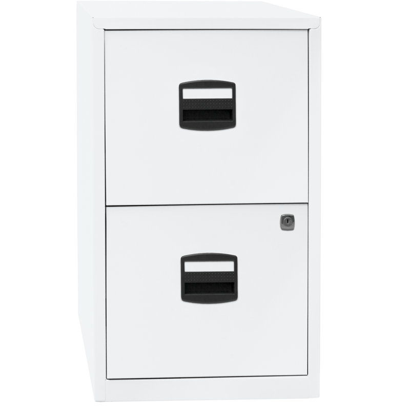 40 cm W 2 -Drawer Filing Cabinet, White