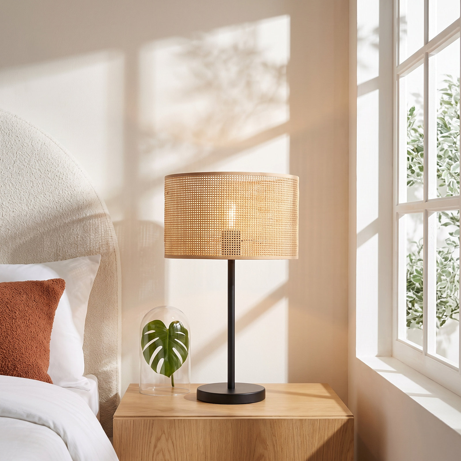 Romola Bedside Lamp, Natural
