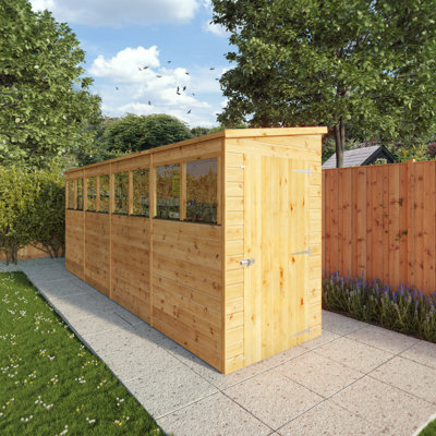 Mercia 16 X 4 Modular Shiplap Pent Shed