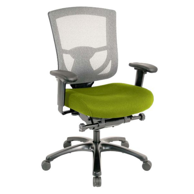 Adjustable Swivel Mesh Rolling Office Chair, Green