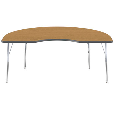 Contour Laminate Kidney Activity Table with Adjustable Height