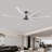 8 Durable Aluminum Double-Layer Blades Large Ceiling Fan, 96"  Ceiling Fan with Light and Remote Control, 6-Speed Noiseless Reversible DC Motor