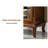 Chestnut Solid Wood + Tempered Glass Display Cases-120678575