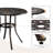 Classic Bronze Round Cast Aluminum Patio Table