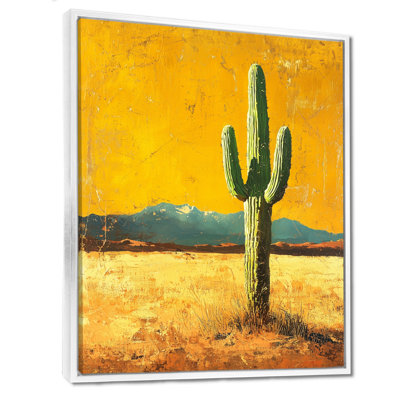 Cactus Margarie et la chaleur du désert II - Cactus, décoration murale