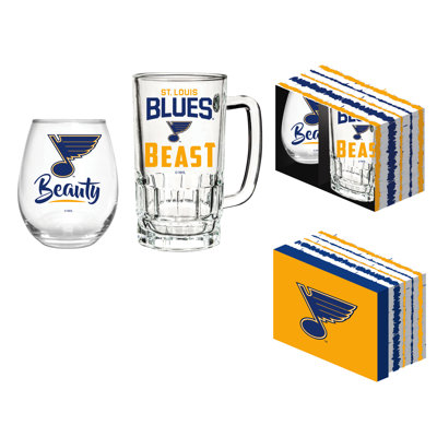 Ensemble-cadeau NHL Team Pint Glass and Wine