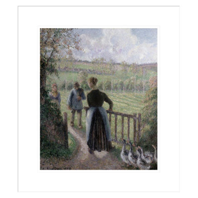 La femme aux oies par Camille Pissarro