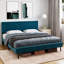 Structure de lit en velours-1834405290-1834405291
