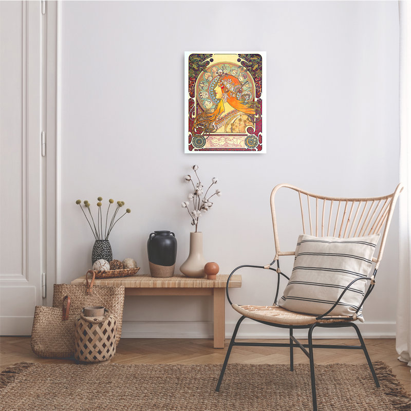 La Zodiac (1896) par Alphonse Mucha, art mural pour décor de bureau à domicile, estampe numérique sur toile