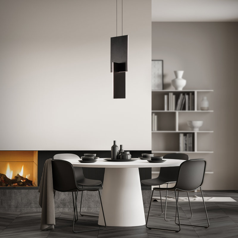 Amari 1 - Light LED Unique/Statement Pendant, Black