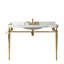 Pied de meuble-lavabo autoportant 48 po, sans lavabo et robinet, sans couvercle et drain, or-63321820