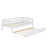 Wood Daybed With Trundle And Fence Guardrails-1840544085
