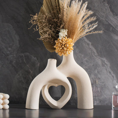 Boho Hollow Ceramic Decorative Vase