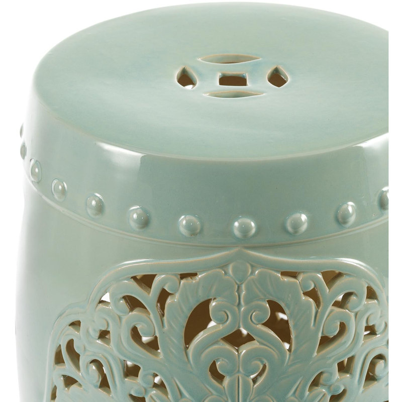 Nusrat Accent Stool, Seafoam