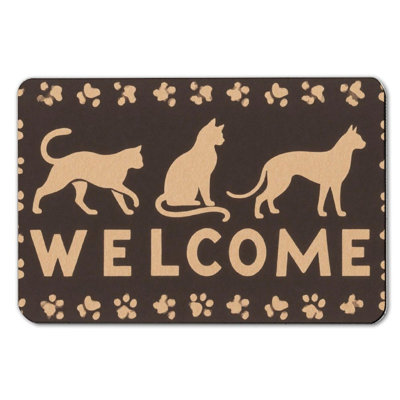 Tapis de bain Pet Silhouette, 16 po x 24 po