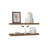31.5" Wide  Floating Shelves Set Of 2, Shelves For Wall Decor For Bedroom, Bathroom Storage Shelves, Book Shelves For Living Room Mahogany