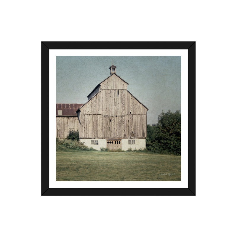 "Neutral Country IV crop" par Elizabeth Urquhart, reproduction d’art encadrée, H 24 po x l 24 po x P 1 po