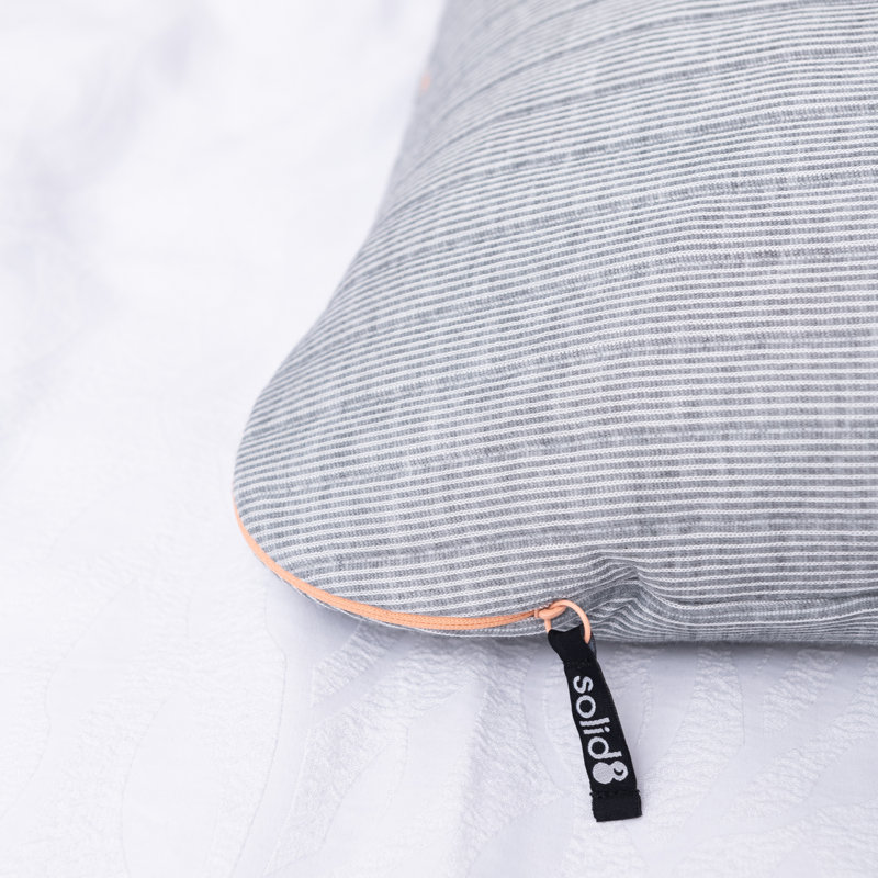 Jumbo Gray Polyester Down Alternative Cooling Bed Pillow